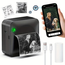Pocket Inkless Thermal Printer Wireless Mini Sticker Photo Receipt Printer picture