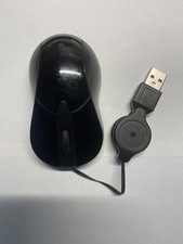 Onn 2 Ft Retractable Cord Optical Travel Mouse - New picture