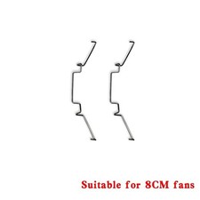 2Pcs CPU Fan Clips 80mm 90mm 120mm Stainless Steel Wire Heatsink Mount picture
