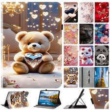 Butterfly Bear Cat Tablet Case For iPad 11 10 9 8 7 6 5 Mini 4 5 6 7 Pro Air 1 2 picture