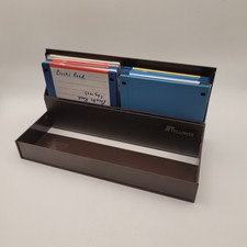 Vintage Fellowes Portable Diskette Case 3.5 Floppy Holder Micro Library 10 USA picture