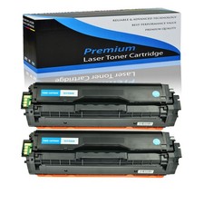 2 PK CLT-C504S Cyan Toner Cartridges For Samsung SL-C1810W SL-C1860FW CLX-4195FW picture