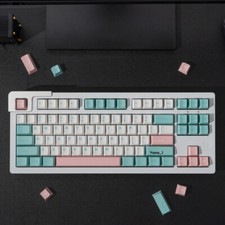 GMK Copy Astringent Pink/Blue/White Keycap Cherry Profile PBT 171PCS/Set picture