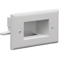 Datacomm Electronics 450009wh Easy Mount Recessed Low Voltage Slim Fit Cable Pla picture