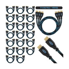 60-Pack of 3 ft HDMI Cables, Premium Braided Cord, High Speed with Ethernet, ... picture