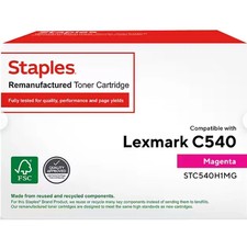 Staples High Yield Toner Cartridge- Lexmark C540 TRC540H1MG- MAGENTA picture
