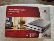 Iomega 320GB Desktop External HDD Silver MDHD320-U PC/Mac UNTESTED picture