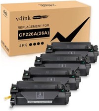 4PK CF226A Black Toner Cartridge fits for HP LaserJet Pro M402dn M402dw M402n picture