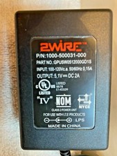 2Wire GPUSW0512000GD1S AC Power Supply Adapter Charger Cord Output 5.1 V DC 2 A picture