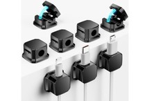 8 Pack Magnetic Cord Organizer, Holder for 8Pack, Black picture