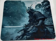 Ancient Japanese Samurai Shogun Warrior Gamers Computer Mouse Pad Version 1 picture