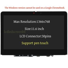5M11H61338 New For Lenovo 300w Yoga Gen 4 Laptop Lcd Touch Screen w/Bezel picture