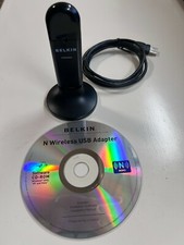 Belkin N Wireless USB Adapter Z528 N10117 with CD software driver. picture