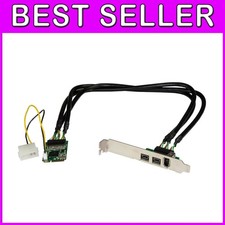 Mini PCIe FireWire Card - 2x FireWire 800, 1x FireWire 400 picture
