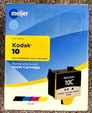 Meijer Kodak 10 Black Color Ink Jet Cartridge For 5100, 5300 & 5500 New & Sealed picture