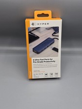 Hyper 6 Ultra Fast Ports USB-C Hub 4K 10 Gbps 100 Watts New Sealed Box picture