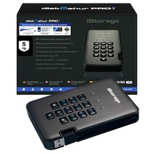 Istorage diskAshur PRO2  5TB Encrypted Portable HDD Fast USB 3.1 Max Protection picture