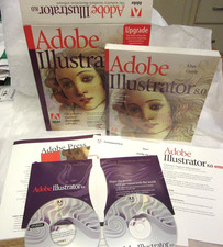 VTG ADOBE ILLUSTRATOR 8.0 in Box & 2 DISC, Unused in the Original Box picture