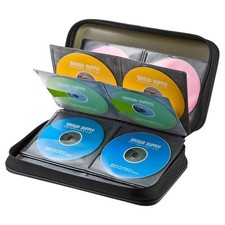 Media case Blu-ray compatible semi-hard 96 disc storage black FCD-WLBD96BK picture