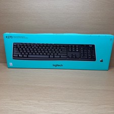 Logitech K270 Full-Size Wireless Keyboard Black USB Unifying Receiver New NIB picture