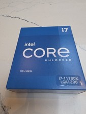 Intel Core I7 11700K 11th Gen LGA1200 Processor CPU - New Unopened Box. picture