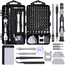 SHOWPIN Precision Computer Screwdriver Kit: 122PCS Laptop Small, Grey picture