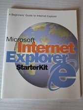 Vintage 1996 Microsoft Internet Explorer Starter Kit Booklet Manual Windows 95 picture
