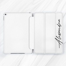 Minimalist Black Custom Name Case For iPad 10.2 Air 13 Pro 13 Mini 7 10.9 12.9 picture