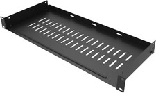 1U Disassembled Vented Rack Shelf Universal Rack Tray No Lip for 19 Inches Netwo picture