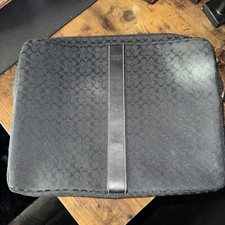Coach Laptop Sleeve Tablet Case Signature Canvas Logo Black picture