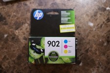 NEW GENUINE HP 902 3 Ink Cartridges Cyan, Magenta, Yellow Genuine OEM 11/2021 picture