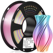 1KG/Roll Geeetech Consumables Rainbow Silk PLA 1.75mm For 3D Printers Filament picture