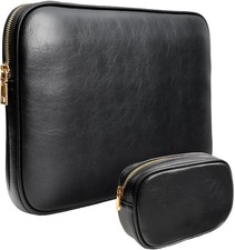 PU Leather Padded Laptop Sleeve Bag 13Inch for 2024 MacBook Air 13.6 A2681 M3 A3 picture