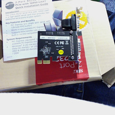 SIIG 2-Port RS-232 PCIe x1 Serial Card 16950 UART JJ-E02111-S1 picture