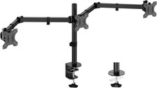 UPGRAVITY Triple Monitor Desk Mount,Three Monitors Stand Fits 3 Screens up to 27 picture