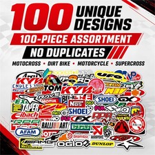 100 pcs/Pack Fashion Motocross Motorcycles Dirt Bike Supercross Stickers No Repe picture