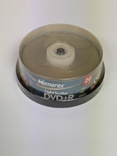 2008 Memorex LightScribe DVD+R 20 Pack 4.7 GB 16x 120 Min Recordable New Sealed picture
