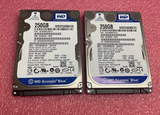 2X Western Digital WD WD2500BEVS-22VAT0 250GB SATA 2.5