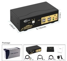 CKLau-622DH2 Port HDMI + DP Dual Monitor KVM Switch picture