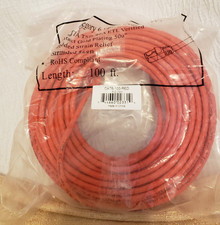 New CAT6-100-RED Category 6 Patch Cord UTP EIA/TIA TSB-40A Cable 100Ft picture