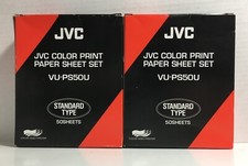 Lot of 2 JVC Color Printer Paper Sheet Set - VU-PS50U - NOS picture