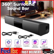 10W Stereo Bluetooth Sound Bar,Home Theater IP4 Waterproof Speaker TWS FM USB TF picture