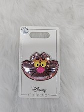 Disney Parks Cheshire Cat Face Alice in Wonderland Pink Acrylic Gem 3D Pin picture