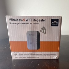 Wireless-N WiFi Repeater WIFI300M Dual-Band 300Mbps Black Ethernet RJ-45 picture