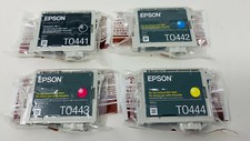 EPSON T0441 T0442 T0443 T0444 ORIGINAL 4 COLORS X STYLUS C64/C66/C84/C86/CX6400 picture