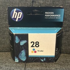 Genuine HP 28 C8728AN Tri-Color Printer Ink Cartridge New & Sealed Exp. May 2014 picture
