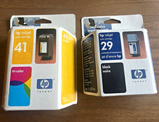 Genuine OEM HP 29 Black 51629A & HP 41 Tri-Color 51641A Ink Cartridges Sealed picture
