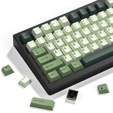 Double Shot PBT keycaps, Cherry Profile Keyboard Key caps, Matcha Green Custo... picture