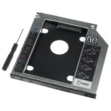 9.5mm Universal 2nd HDD Caddy for Laptop DVD ROM Drive Bay 2.5 SATA SSD Adapter picture