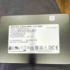 Micron 5300 PRO 7680GB 2.5in SATA III 6Gb/s Internal SSD MTFDDAK7T6TDS picture